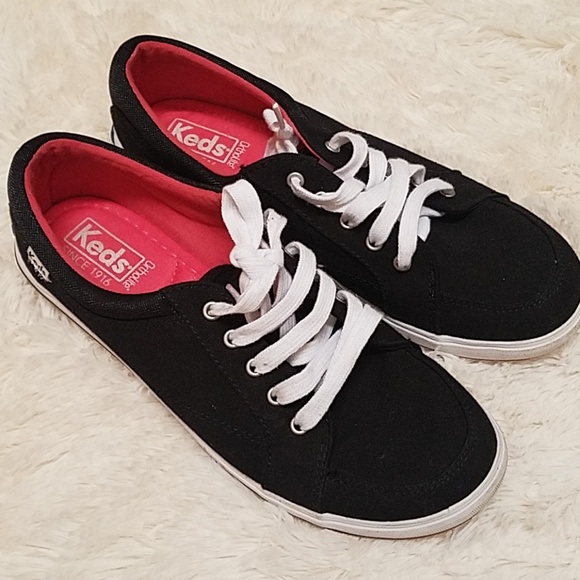Keds Shoes - Women's Black Canvas Keds